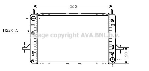 AVA QUALITY COOLING Радиатор, охлаждение двигателя FD2121